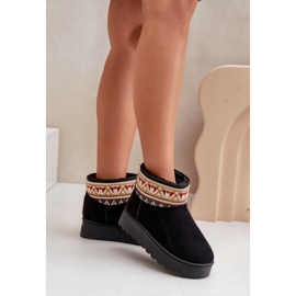Bottes De Neige Pour Femmes Avec Motif Sur Plateforme Noir Avatharia le noir 2