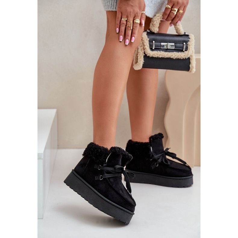 Bottes de neige à plateforme avec fourrure pour femme, Branek Black Ciabellae noir 2