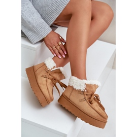 Bottes de neige à plateforme avec fourrure pour femme, Branek Camel Ciabellae brun 2 Bottes de neige à plateforme avec fourrure pour femme, Branek Camel Ciabellae brun 2