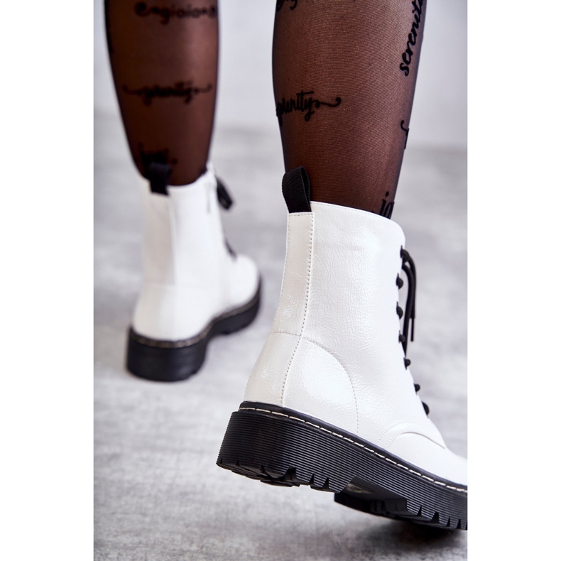 S.Barski Bottes Femme Blanc Kognito 4