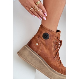 Bottines En Daim Sur Plateforme Massive Maciejka 06309-29 Marron brun 8