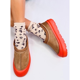 Bottines de neige courtes Jayden Camel brun 4