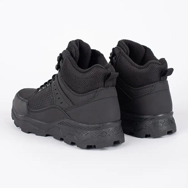 Vico Chaussures de trekking isolées noires pour hommes 1