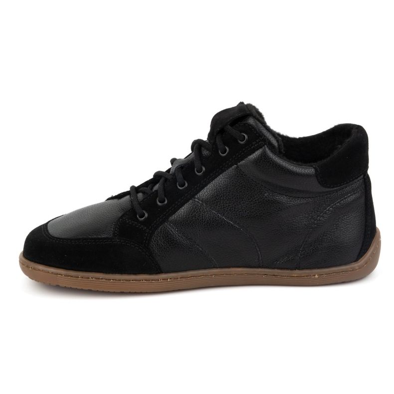 WASAK Chaussures en cuir isolées pour femmes Barefoot 0766W noir 1