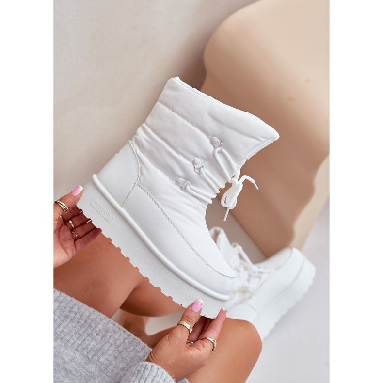 Bottes de neige à plateforme avec fermeture éclair Big Star OO274886 Blanc blanche 2