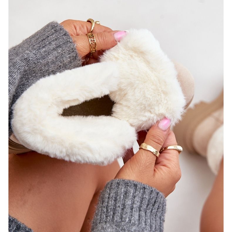 Trappeurs à lacets avec fourrure pour femme, beige clair Vaminia 2 Trappeurs à lacets avec fourrure pour femme, beige clair Vaminia 2