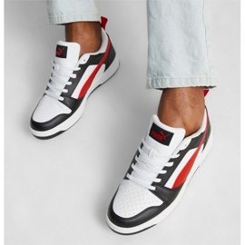 Puma Rebound v6 Chaussures basses 392328-04 blanche 2