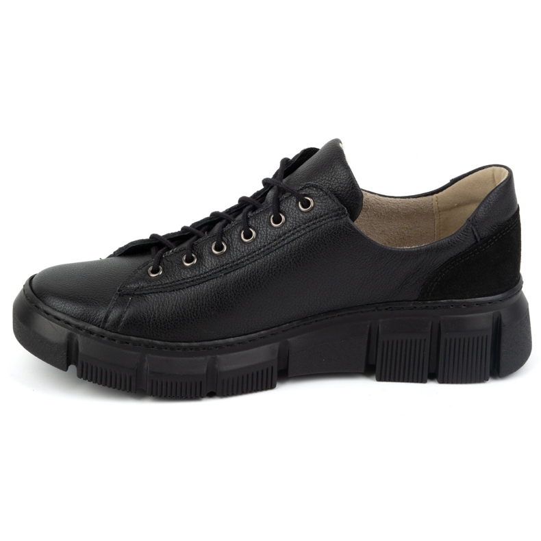Olivier Chaussures en cuir pour femmes 1223 noires 1