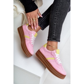 Baskets Plateforme Femme Rose Dravinnia 2 Baskets Plateforme Femme Rose Dravinnia 2