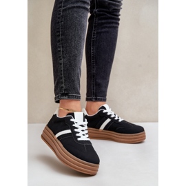 Baskets Plateforme Femme Noir Dravinnia le noir 1