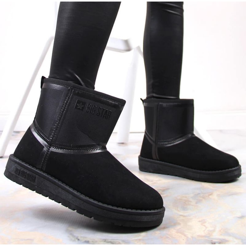 Bottes de neige noires sur la plate-forme Big Star W INT1751B le noir 1 Bottes de neige noires sur la plate-forme Big Star W INT1751B le noir 1