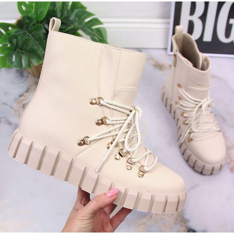 Bottes plateformes isolées Potocki W WOL108B beige 1