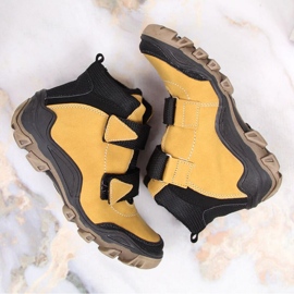 Kornecki Jr KOR6394E bottes isolées camel avec Velcro jaune 3