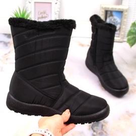 NEWS Bottes de neige isolées EVE378A le noir 1