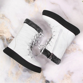 Bottes en fourrure Potocki Jr. WOL123B blanche 3