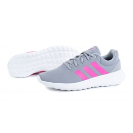 Chaussures Adidas Lite Racer Cln 2.0 K GZ7732 rose gris 1
