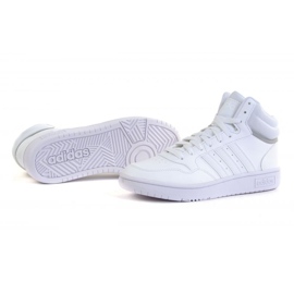 Chaussures Adidas Hoops Mid 3.0 GW0401 blanche 1