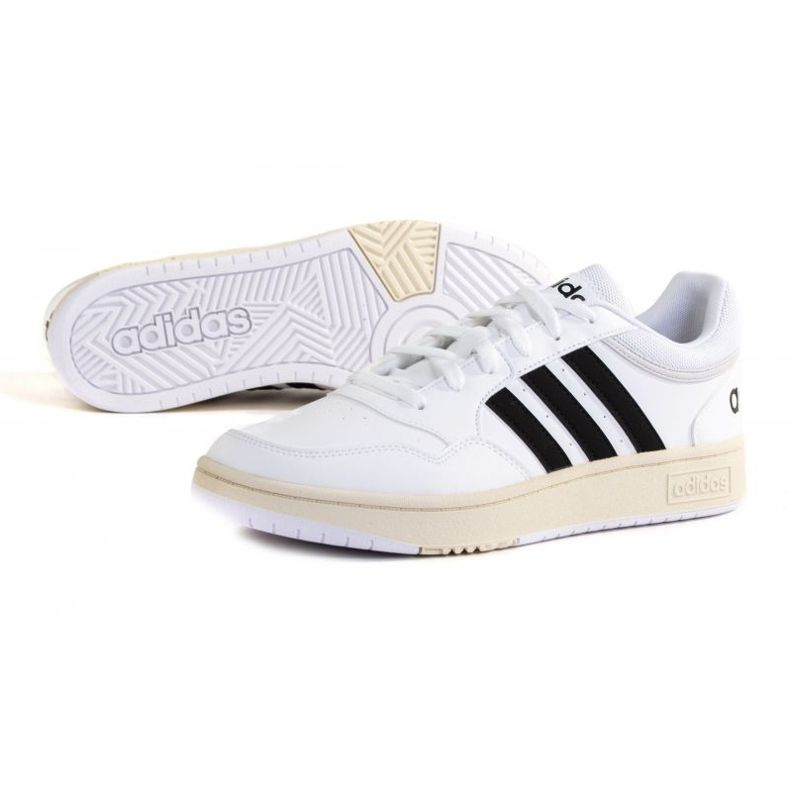 Chaussures Adidas Hoops 3.0 GY5434 blanche 1