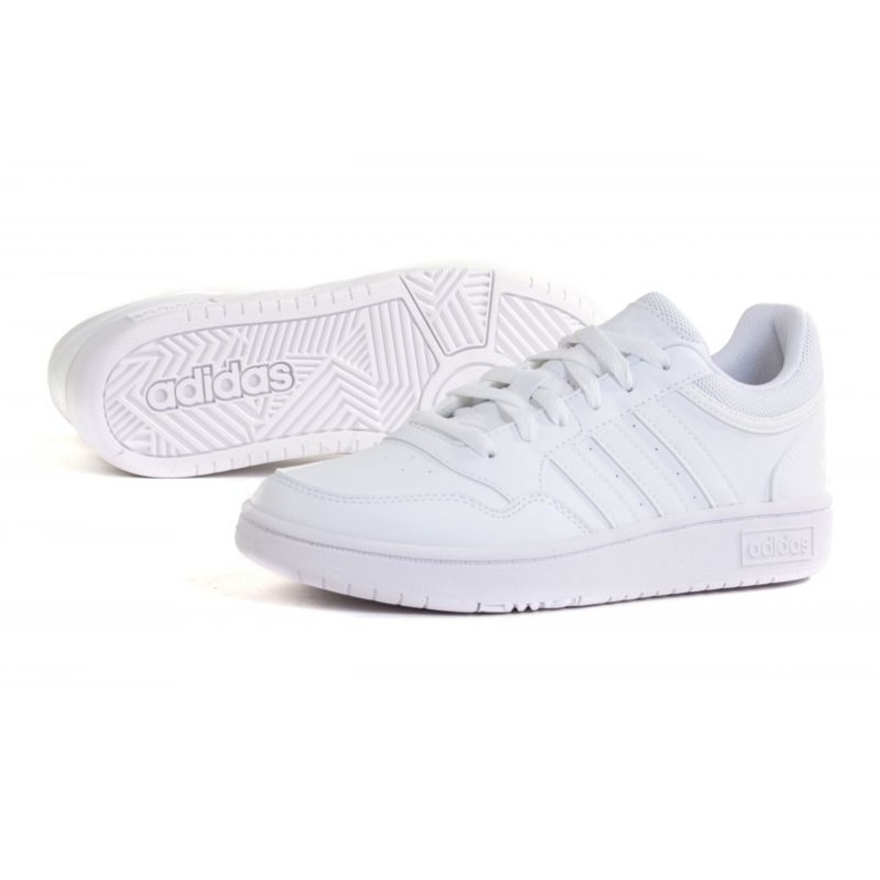 Chaussures Adidas Hoops 3.0 K GW0433 blanche 1