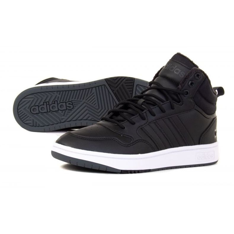 Chaussures Adidas Hoops 3.0 Mid Wtr GZ6679 le noir 1