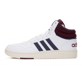 Chaussures Adidas Hoops 3.0 Mid HP7895 blanche 1
