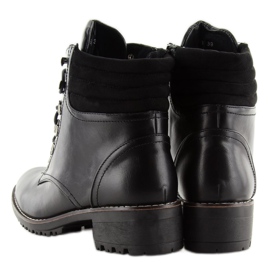 Trappeurs à lacets noirs K-3 noir le noir 2