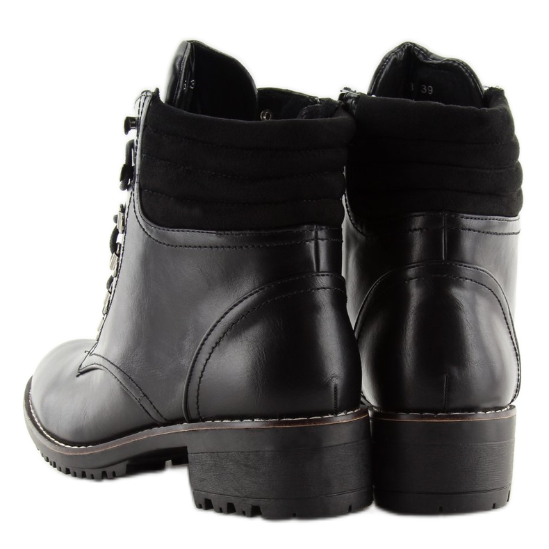 Trappeurs à lacets noirs K-3 noir 2