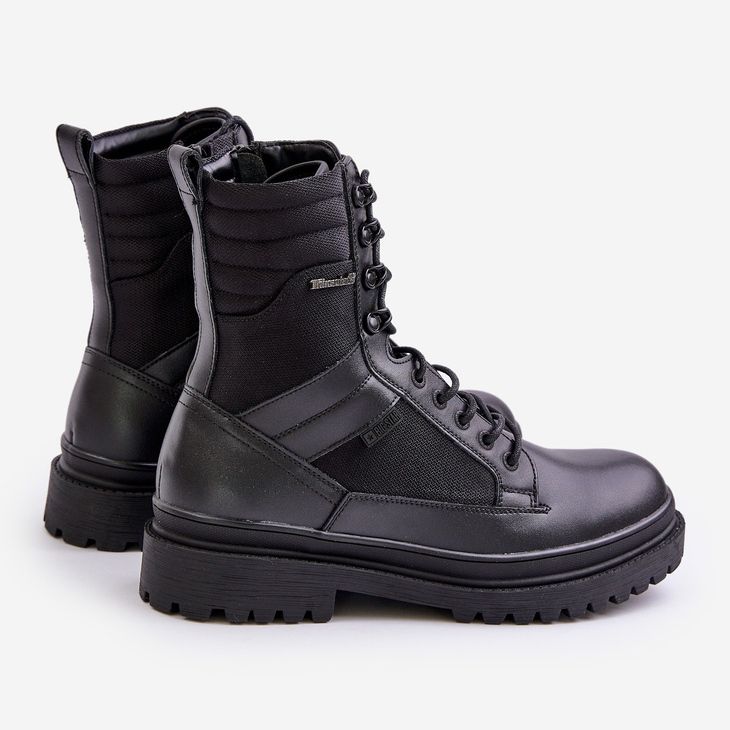Bottes isolées en cuir pour hommes Big Star OO174164 noir 2