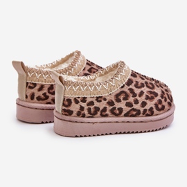 Bottes de neige pour enfants avec motif léopard sur la plateforme, chaudes avec fourrure, marron Vilabria beige 1 Bottes de neige pour enfants avec motif léopard sur la plateforme, chaudes avec fourrure, marron Vilabria beige 1