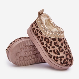 Bottes de neige pour enfants avec motif léopard sur la plateforme, chaudes avec fourrure, marron Vilabria beige 2 Bottes de neige pour enfants avec motif léopard sur la plateforme, chaudes avec fourrure, marron Vilabria beige 2