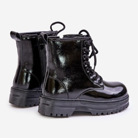 Bottes Vernies Isolantes Fille Avec Fermeture Éclair Noir Novita 2