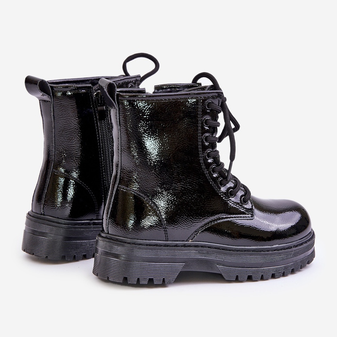 Bottes Vernies Isolantes Fille Avec Fermeture Éclair Noir Novita 2