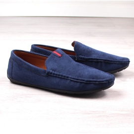 Mocassins McKeylor en daim M 2260 JAN208B bleu 2