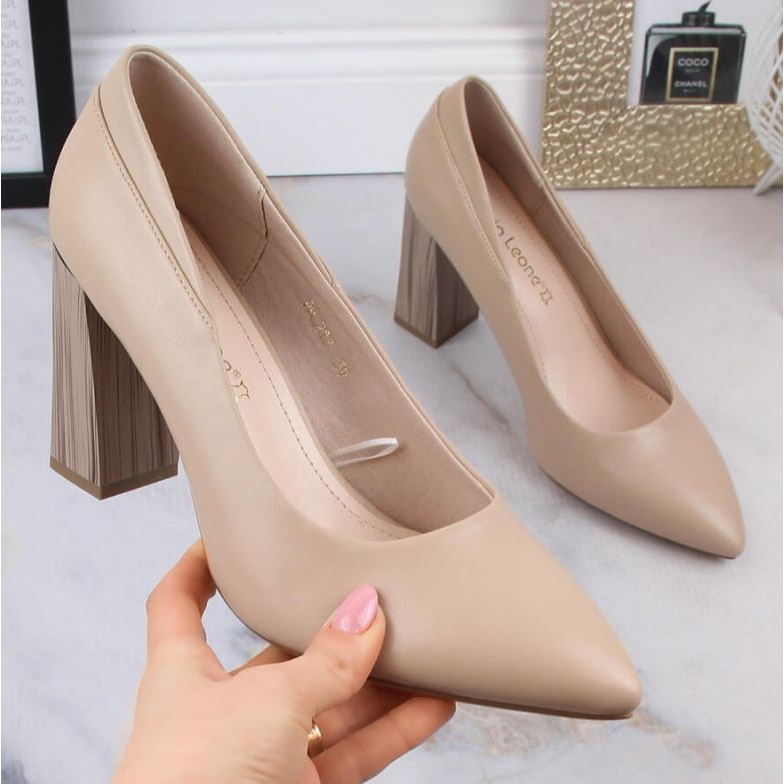 Escarpins à talons hauts beiges Sergio Leone W SK404A 2