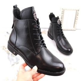 Bottines à lacets et zip Potocki W WOL171B noir le noir 1