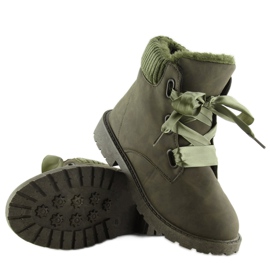 Bottes de randonnée isolées vertes verdeoscuro 2