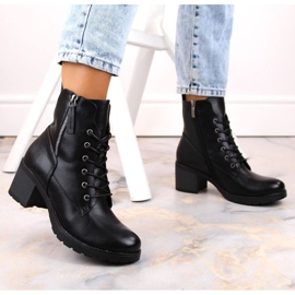 Potocki W WOL177A bottines à talons hauts et plateforme, noir le noir 3