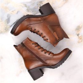 Bottines à talons hauts et plateforme Potocki W WOL177B camel brun 6