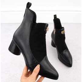 D&amp;A S.Barski Premium Collection W OLI232A bottines à talons hauts noires 2