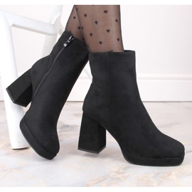 Bottines en daim Jezzi W JEZ411A, noir le noir 1