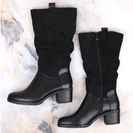 Jezzi W JEZ420A bottes isolées à talons hauts, noir le noir 5