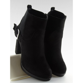 Bottes noires m267p en daim noir sur le poteau le noir 5