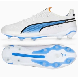 Chaussures Puma King Ultimate FG/AG M 107097 01 blanc blanc 1