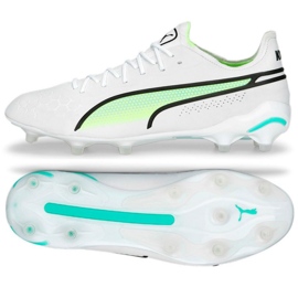 Chaussures Puma King Ultimate FG/AG M 107097 03 blanche blanche 1 Chaussures Puma King Ultimate FG/AG M 107097 03 blanche blanche 1