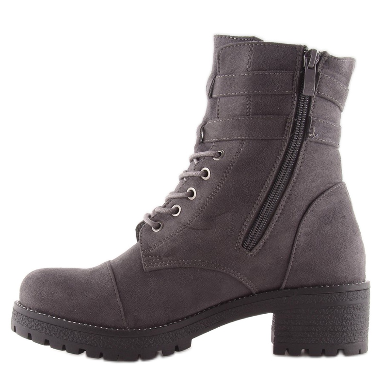 Gris Boots Workery Daim gris TS10 Gris 1