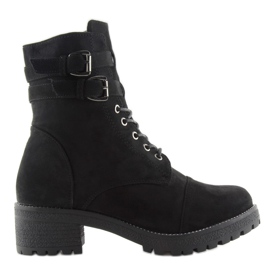 Bottes noires Workery Daim noir TS10 Noir le noir 1