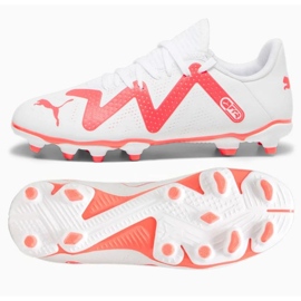 Chaussures Puma Future Play FG/AG Jr 107388-01 blanche 1 Chaussures Puma Future Play FG/AG Jr 107388-01 blanche 1