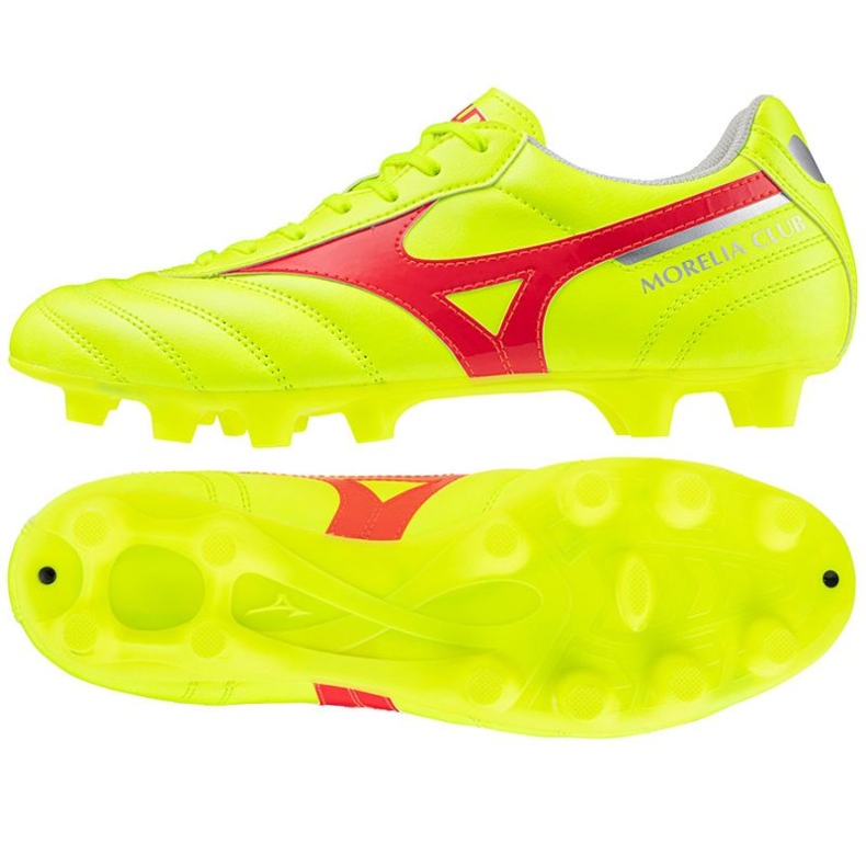 Chaussures Mizuno Morelia Ii Club Md M P1GA241645 jaune 1 Chaussures Mizuno Morelia Ii Club Md M P1GA241645 jaune 1