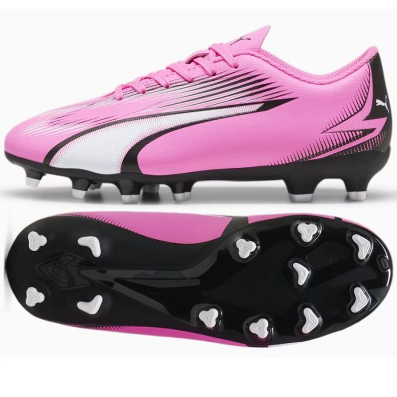 Chaussures Puma Ultra Play FG/AG Jr 107775 01 rose 1