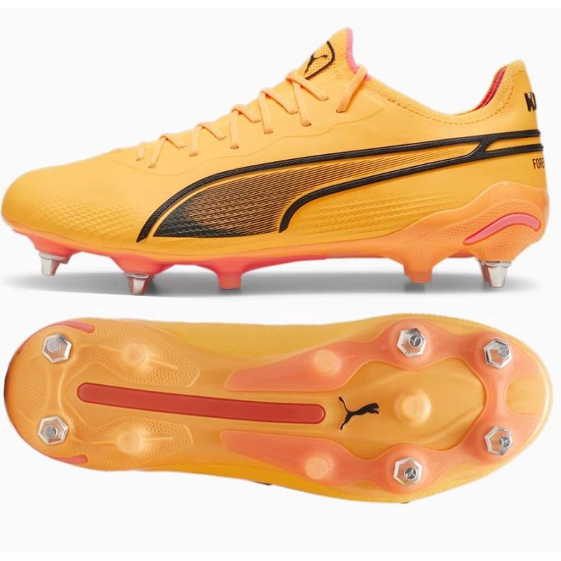 Chaussures Puma King Ultimate MxSG 107562 04 orange 1